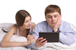 couple in a bed