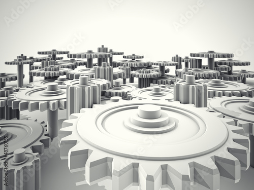Illustration: 3d gear 3d gear
