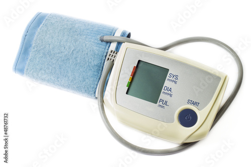 Photo: tonometer on the white background tonometer on the white background