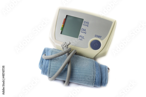 Photo: tonometer on the white background tonometer on the white background
