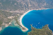 Oludeniz from the air, Turkey