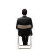 businessman sitting back