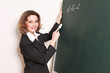 Mathematik Lehrerin an der Tafel