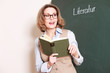 Germanistik Lehrerin an der Tafel