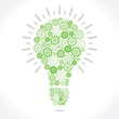 Vector: green gear bulb stock vector green gear bulb stock vector
