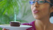 Blowing out a candle
