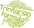 Word cloud for Trinitarian formula