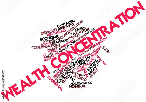 Illustration: Word cloud for Wealth concentration Word cloud for Wealth concentration