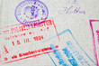 Stempel aus altem Pass