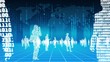 Silhouettes of binary people
