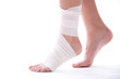 Photo: Feet with bandage Feet with bandage