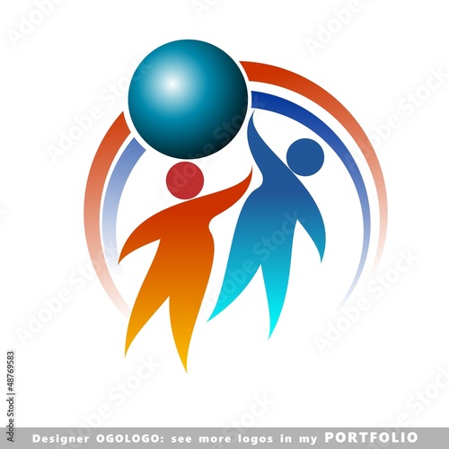 Vector: man sport abstract logo man sport abstract logo