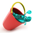 Bucket with water
