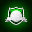 vector golf emblem. No transparency