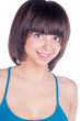 pretty smiling latin woman