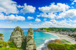 Foto: Etretat village. Aerial view from the cliff. Normandy, France. Etretat village. Aerial view from the cliff. Normandy, France.