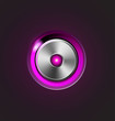 Vector: Glossy media player metal button Glossy media player metal button