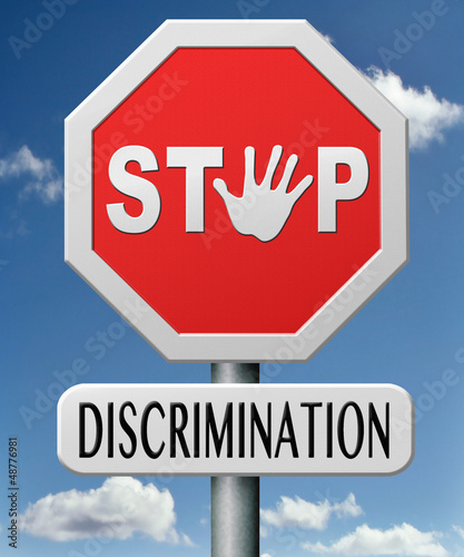 Illustration: stop discrimination stop discrimination