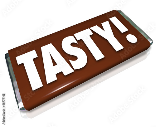 Illustration: Tasty Delicious Treat Candy Chocolate Bar Sweets Tasty Delicious Treat Candy Chocolate Bar Sweets