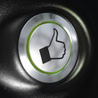 Illustration: Quality service, Thumbs up Symbol, automotive concept Quality service, Thumbs up Symbol, automotive concept