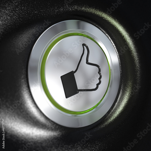 Illustration: Quality service, Thumbs up Symbol, automotive concept Quality service, Thumbs up Symbol, automotive concept