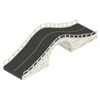 Isometric stone bridge