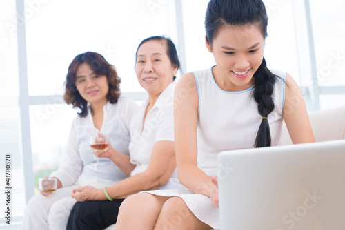 Photo: Pretty asian family Pretty asian family