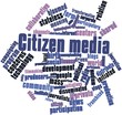 Word cloud for Citizen media