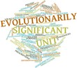 Word cloud for Evolutionarily Significant Unit