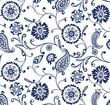 Vektor: traditional paisley floral pattern , textile , Rajasthan, India traditional paisley floral pattern , textile , Rajasthan, India