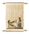 Scroll with Egyptian papyrus