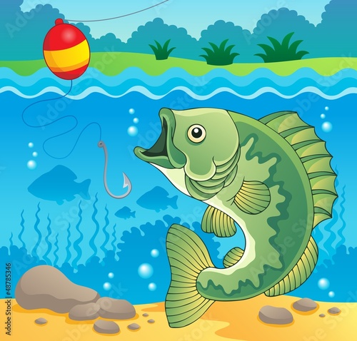 Vector: Freshwater fish theme image 4 Freshwater fish theme image 4
