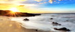 Crépuscule sur la plage de Cap Champagne, La Réunion.
