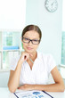 Businesswoman in office