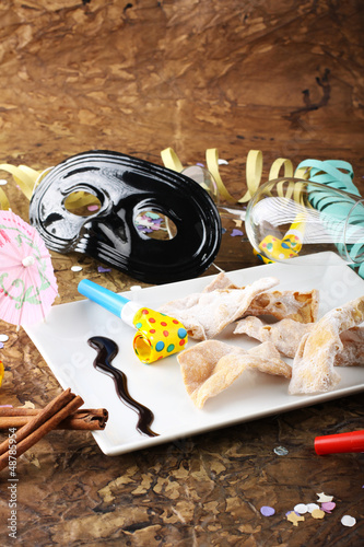 Photo: Carnival cakes on plate Carnival cakes on plate