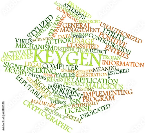 Illustration: Word cloud for Keygen Word cloud for Keygen
