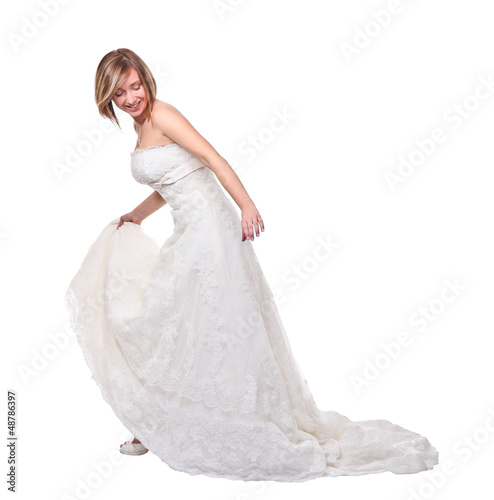 Photo: bride on white bride on white