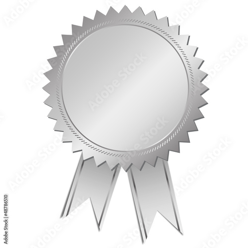 Vector: Gütesiegel silber Gütesiegel silber
