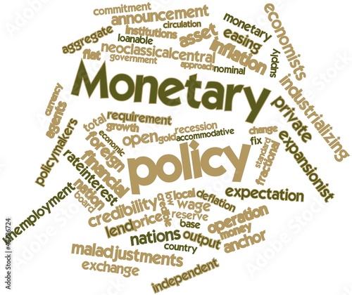 Illustration: Word cloud for Monetary policy Word cloud for Monetary policy