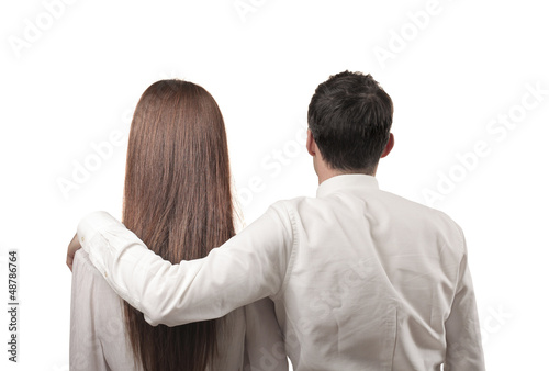 Photo: couple turned back couple turned back