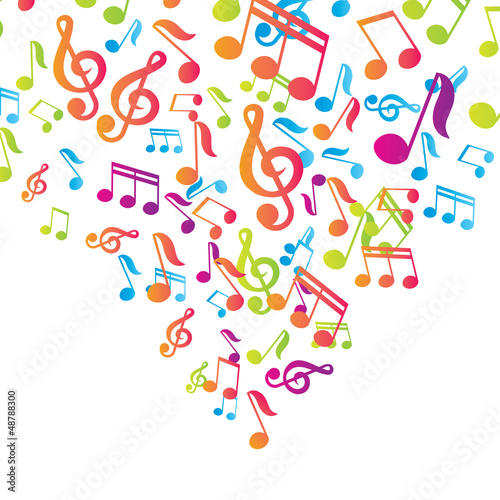 Vector: Vector musical notes vector background Vector musical notes vector background