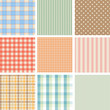 Set of 9 seamless abstract retro pattern.
