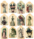 12 vintage fashion models