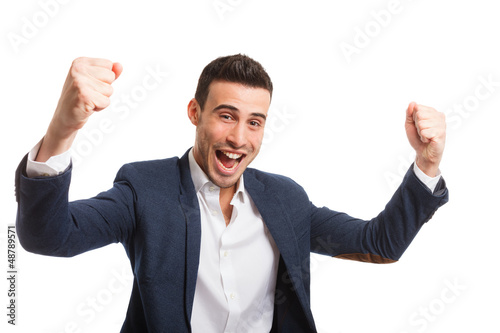 Photo: Very happy young man Very happy young man