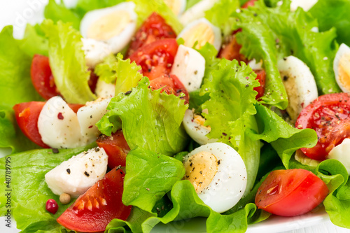 Photo: salad with fresh tomatoes salad with fresh tomatoes
