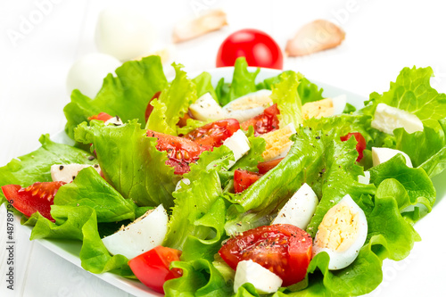 Photo: salad with fresh tomatoes salad with fresh tomatoes