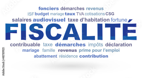 Vector: nuage de mots fiscalité nuage de mots fiscalité