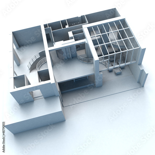 Illustration: Architecture building Architecture building
