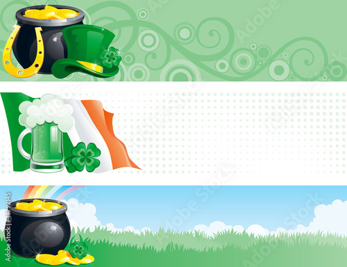 Vector: banners for St. Patrick's Day banners for St. Patrick's Day