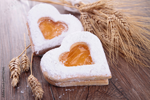 Photo: heart shape biscuit heart shape biscuit